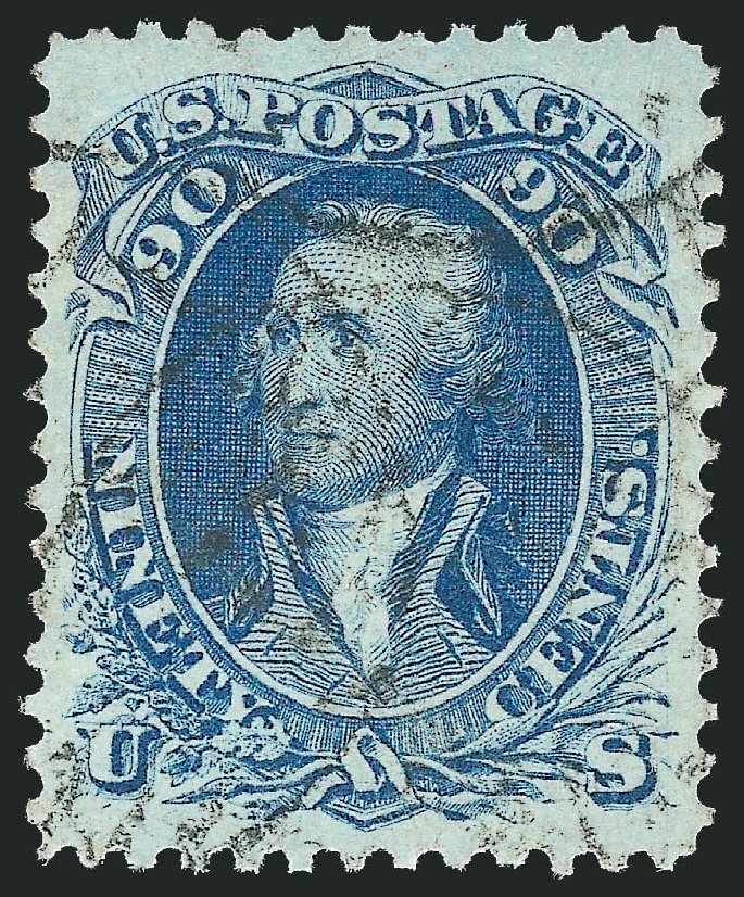 Values of US Stamps Scott Catalog #72: 90c 1861 Washington. Robert Siegel Auction Galleries, Dec 2009, Sale 978, Lot 1019