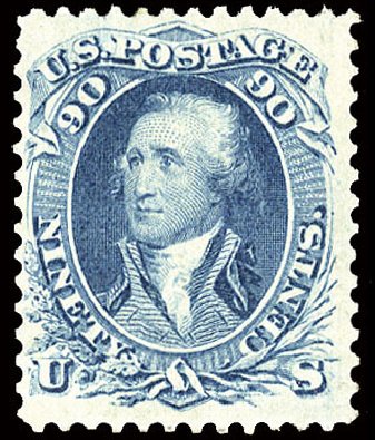 US Stamp Prices Scott Cat. #72: 90c 1861 Washington. Cherrystone Auctions, Sep 2010, Sale 201009, Lot 30