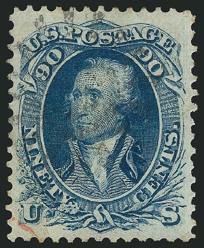 Price of US Stamp Scott Catalog 72 - 1861 90c Washington. Robert Siegel Auction Galleries, Jul 2014, Sale 1077, Lot 90