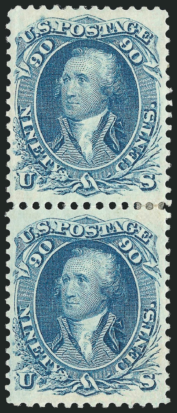 Price of US Stamps Scott Catalog 72: 1861 90c Washington. Robert Siegel Auction Galleries, Sep 2009, Sale 976, Lot 1351