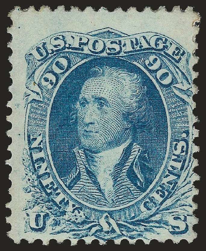 US Stamps Values Scott Catalogue #72 - 90c 1861 Washington. Robert Siegel Auction Galleries, Dec 2009, Sale 982, Lot 5211