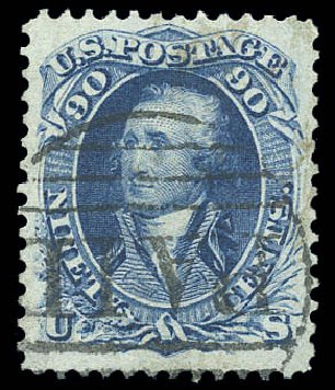 Prices of US Stamps Scott Catalog # 72 - 1861 90c Washington. Matthew Bennett International, Sep 2010, Sale 333, Lot 3434