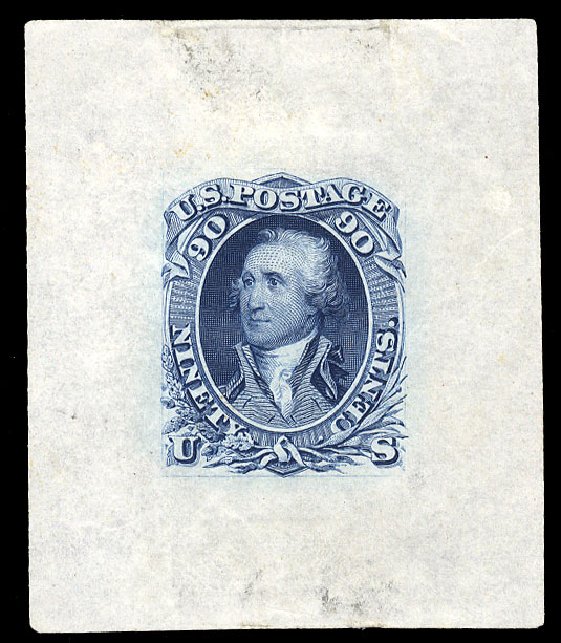 Prices of US Stamp Scott Catalogue 72: 1861 90c Washington. Cherrystone Auctions, Oct 2012, Sale 201210, Lot 54