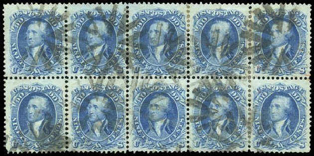 US Stamps Prices Scott Catalogue #72: 1861 90c Washington. Matthew Bennett International, Mar 2011, Sale 336, Lot 1155