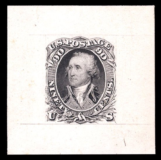 Costs of US Stamp Scott 72 - 1861 90c Washington. Cherrystone Auctions, Oct 2012, Sale 201210, Lot 55