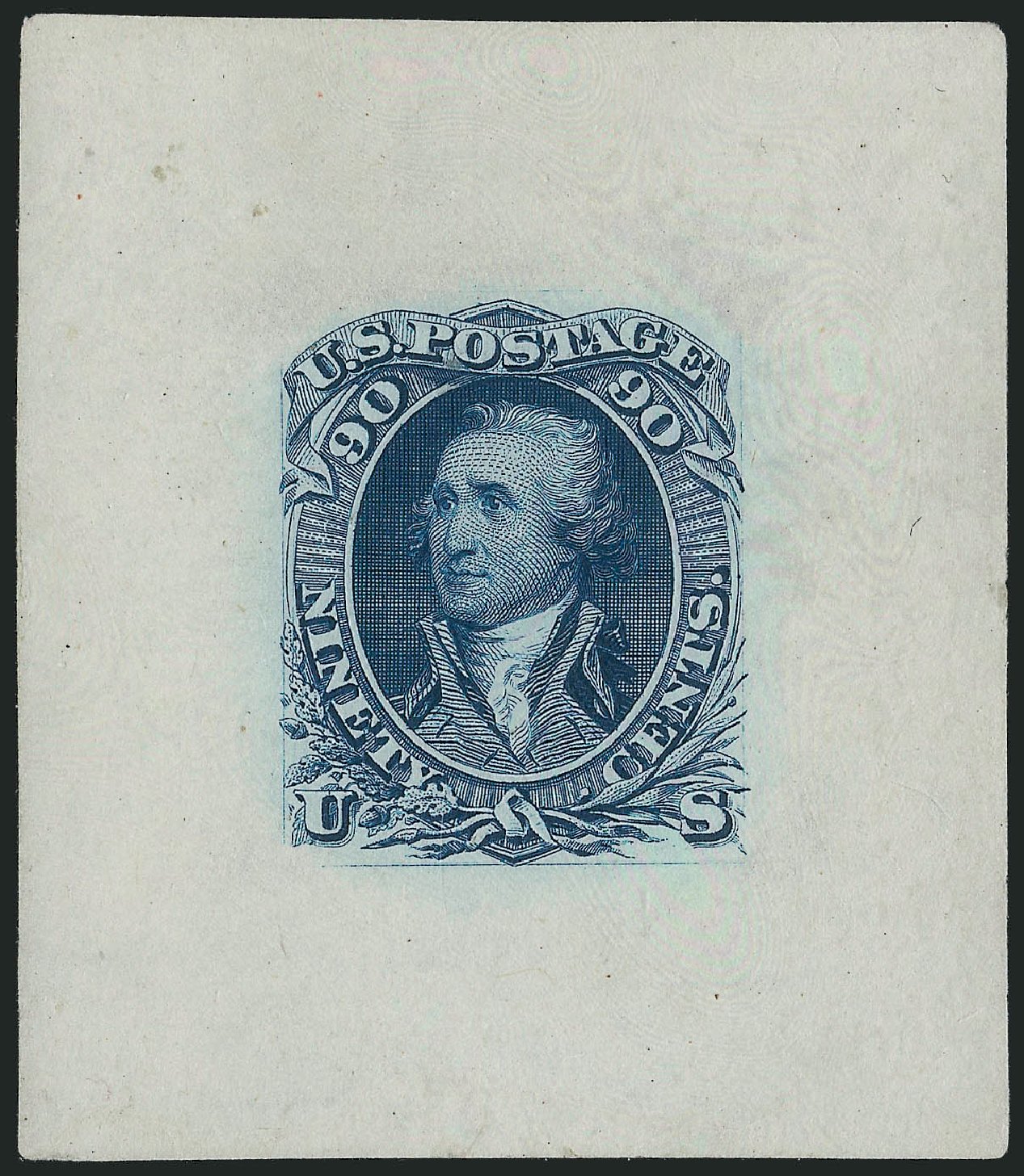 US Stamps Value Scott Catalogue 72 - 1861 90c Washington. Robert Siegel Auction Galleries, May 2013, Sale 1044, Lot 35