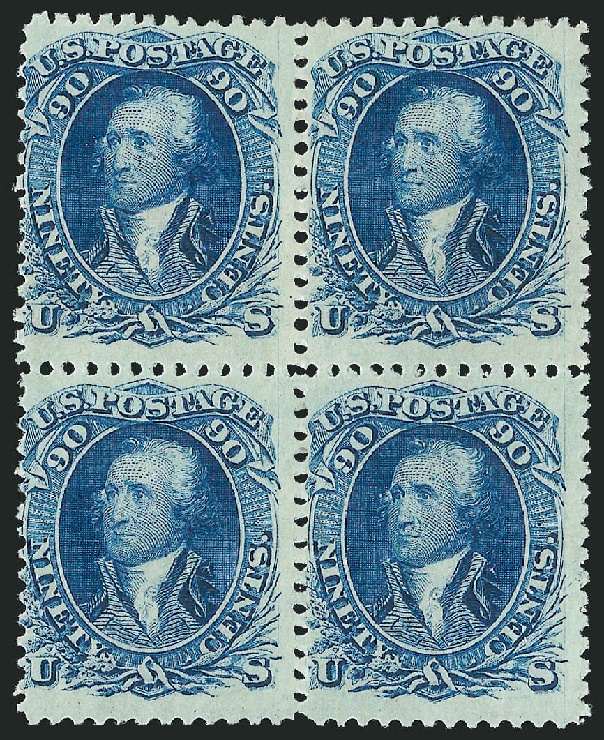 Cost of US Stamp Scott Cat. 72 - 1861 90c Washington. Robert Siegel Auction Galleries, Nov 2014, Sale 1084, Lot 3215