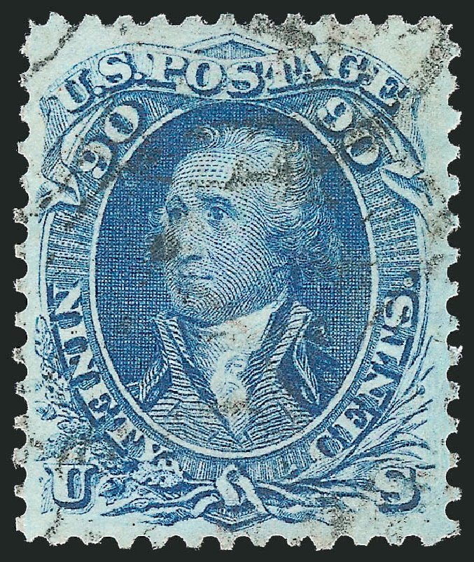 Price of US Stamps Scott Catalog 72 - 90c 1861 Washington. Robert Siegel Auction Galleries, Sep 2009, Sale 976, Lot 1355