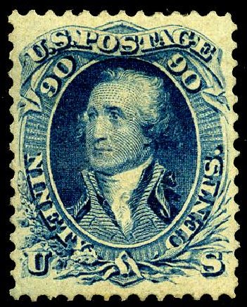 Costs of US Stamps Scott Catalog 72: 90c 1861 Washington. Matthew Bennett International, May 2008, Sale 327, Lot 72