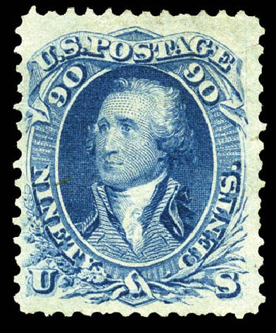 Price of US Stamps Scott Cat. 72 - 1861 90c Washington. Matthew Bennett International, Mar 2012, Sale 344, Lot 4272