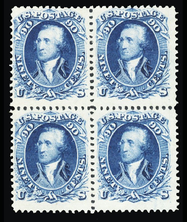 US Stamps Price Scott Catalogue # 72 - 1861 90c Washington. Cherrystone Auctions, Jun 2014, Sale 201406, Lot 42