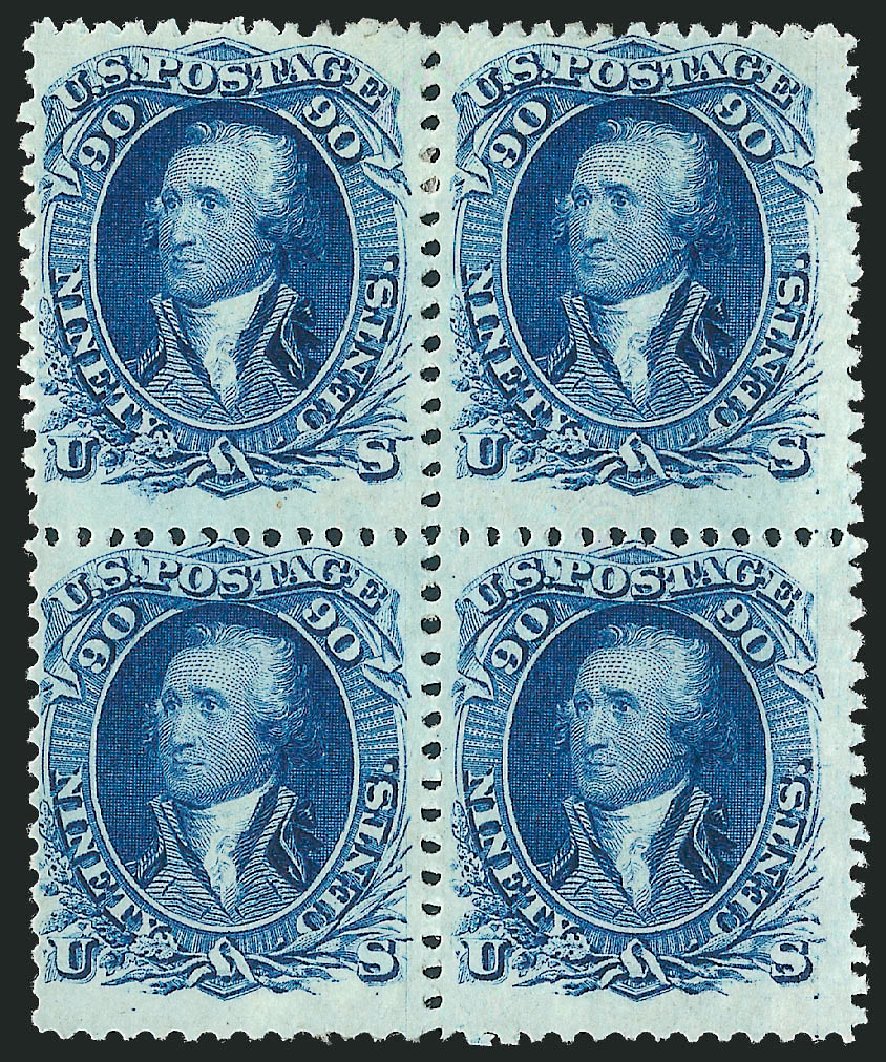 US Stamp Prices Scott Catalog 72 - 90c 1861 Washington. Robert Siegel Auction Galleries, Mar 2012, Sale 1021, Lot 222