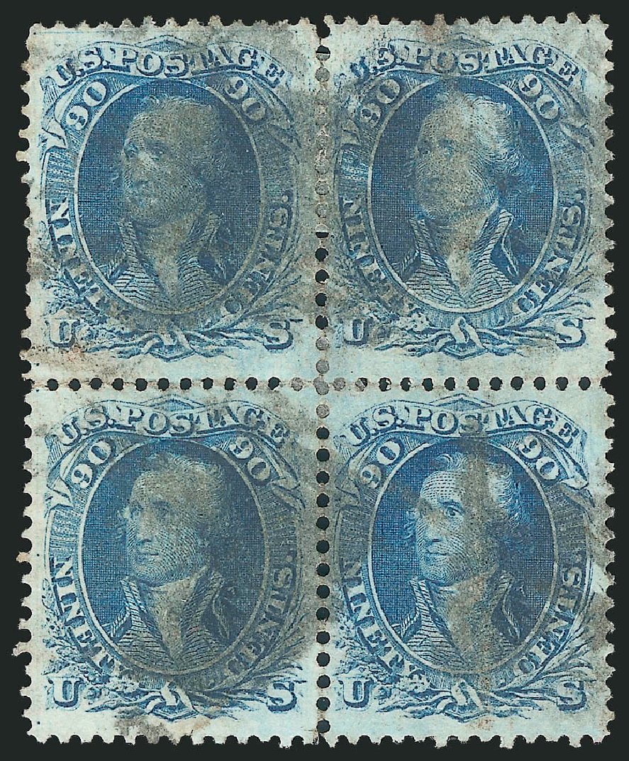 Values of US Stamps Scott Cat. #72: 1861 90c Washington. Robert Siegel Auction Galleries, Dec 2009, Sale 982, Lot 5212