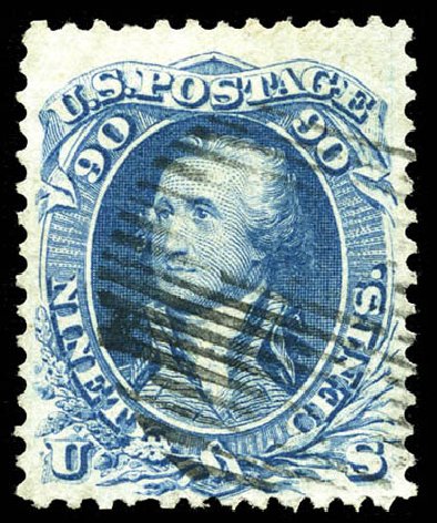 Values of US Stamp Scott Catalogue 72: 90c 1861 Washington. Matthew Bennett International, Mar 2012, Sale 344, Lot 4273