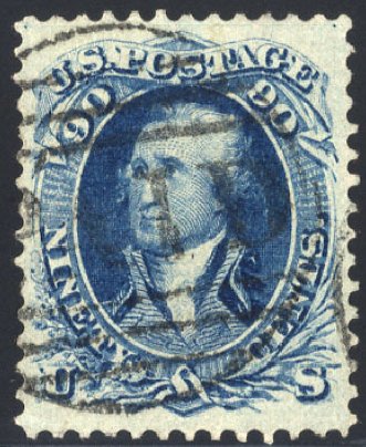 Prices of US Stamp Scott Catalogue # 72 - 1861 90c Washington. Cherrystone Auctions, May 2008, Sale 200805, Lot 113