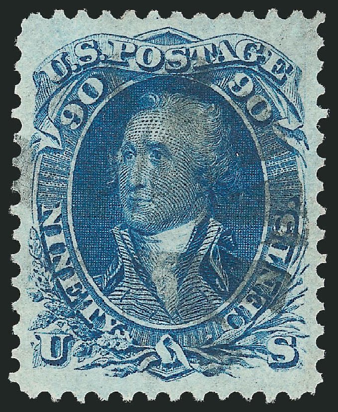 US Stamp Price Scott Catalog 72 - 90c 1861 Washington. Robert Siegel Auction Galleries, Sep 2009, Sale 976, Lot 1353