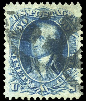 Prices of US Stamps Scott Catalogue # 72 - 90c 1861 Washington. Matthew Bennett International, Sep 2011, Sale 338, Lot 1746