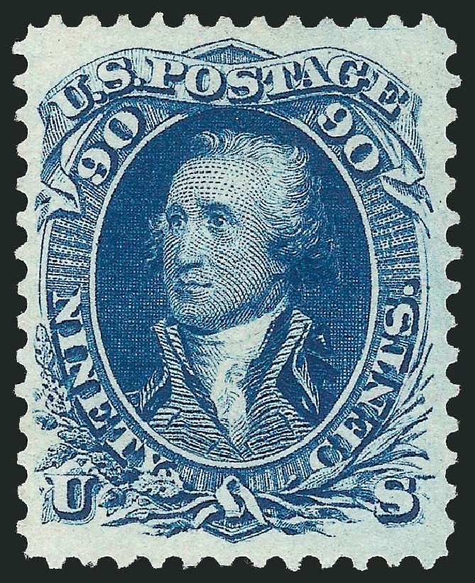 Values of US Stamp Scott Catalog 72: 90c 1861 Washington. Robert Siegel Auction Galleries, Mar 2013, Sale 1040, Lot 1296