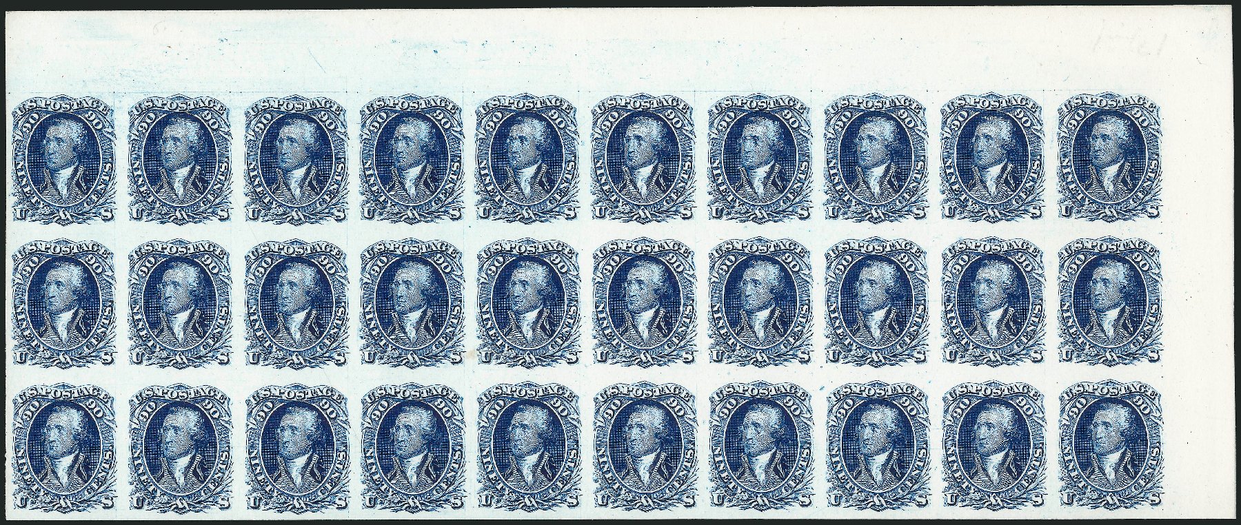 Prices of US Stamps Scott Catalog #72 - 90c 1861 Washington. Robert Siegel Auction Galleries, May 2013, Sale 1044, Lot 36