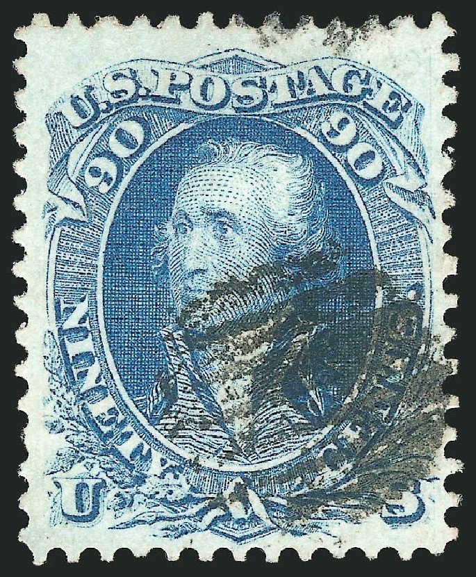 US Stamp Price Scott Cat. 72: 1861 90c Washington. Robert Siegel Auction Galleries, Sep 2014, Sale 1078, Lot 176