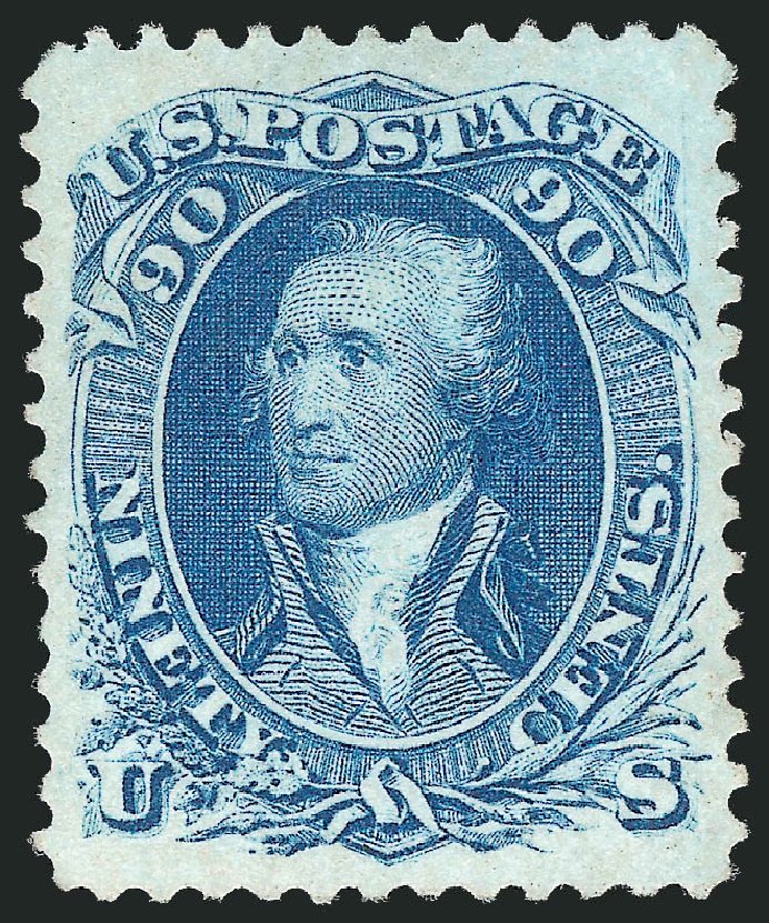 Costs of US Stamp Scott Catalog #72 - 90c 1861 Washington. Robert Siegel Auction Galleries, Oct 2010, Sale 997, Lot 5356
