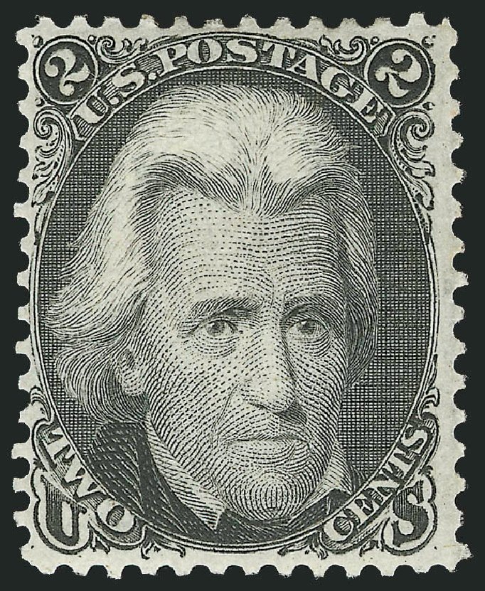 Value of US Stamps Scott Cat. 73 - 1861 2c Jackson. Robert Siegel Auction Galleries, Oct 2008, Sale 963, Lot 527