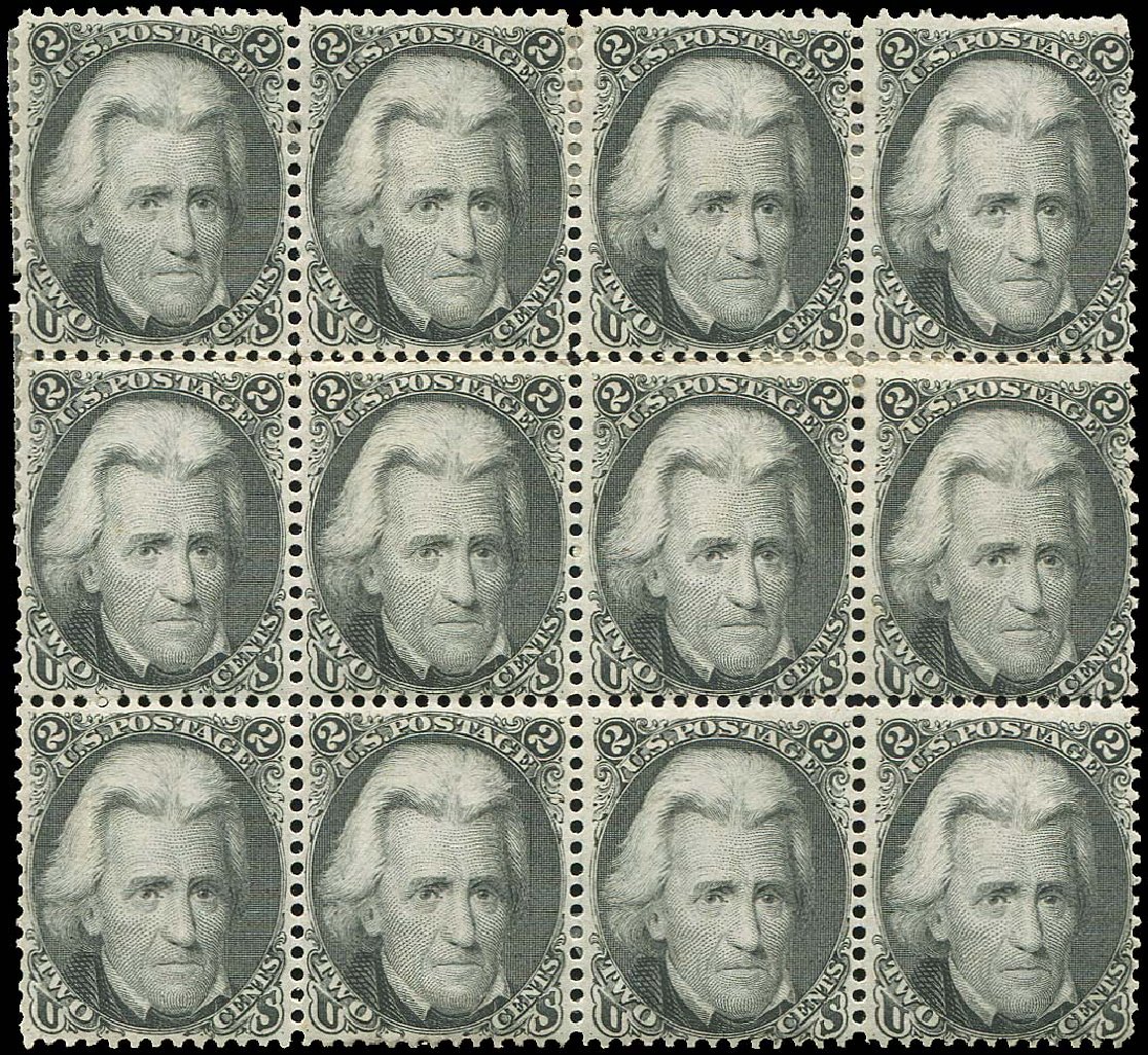 Value of US Stamp Scott 73 - 2c 1861 Jackson. Regency-Superior, Jan 2015, Sale 109, Lot 668