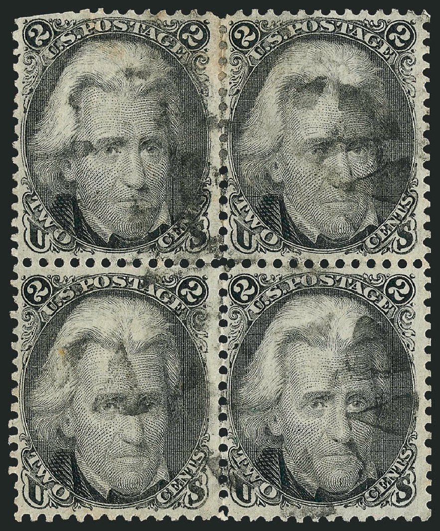 Price of US Stamp Scott Catalogue 73 - 1861 2c Jackson. Robert Siegel Auction Galleries, Oct 2008, Sale 963, Lot 538