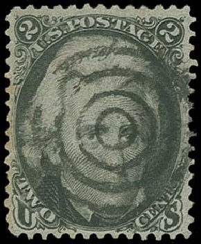 Values of US Stamps Scott 73: 1861 2c Jackson. H.R. Harmer, Oct 2014, Sale 3006, Lot 1109