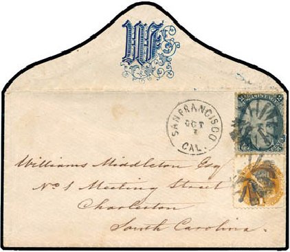 US Stamp Values Scott Catalogue #73 - 1861 2c Jackson. Schuyler J. Rumsey Philatelic Auctions, Apr 2015, Sale 60, Lot 1839
