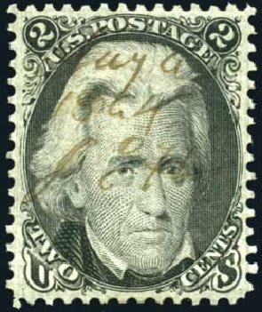 Costs of US Stamp Scott Catalogue #73 - 1861 2c Jackson. Harmer-Schau Auction Galleries, Oct 2008, Sale 79, Lot 70