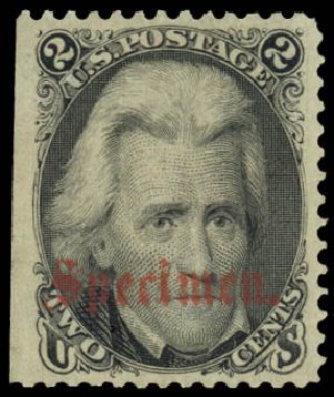Values of US Stamp Scott Catalogue #73: 1861 2c Jackson. Daniel Kelleher Auctions, Jan 2015, Sale 663, Lot 1300