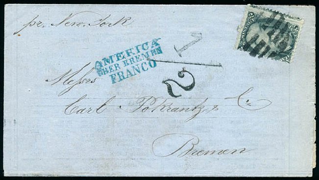 US Stamp Value Scott Catalog 73 - 2c 1861 Jackson. Schuyler J. Rumsey Philatelic Auctions, Apr 2015, Sale 60, Lot 1860