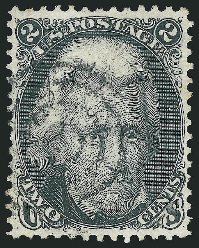 US Stamps Value Scott Catalogue # 73 - 1861 2c Jackson. Robert Siegel Auction Galleries, Mar 2014, Sale 1067, Lot 1050