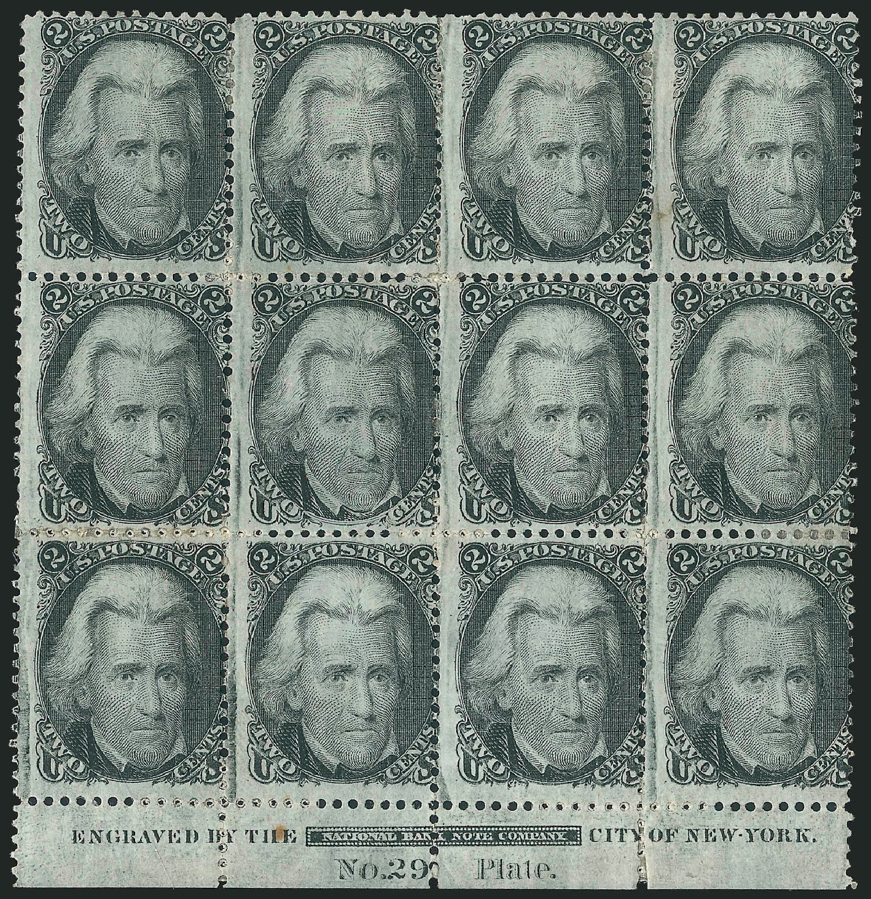 US Stamps Values Scott Catalog # 73: 2c 1861 Jackson. Robert Siegel Auction Galleries, Nov 2014, Sale 1084, Lot 3220