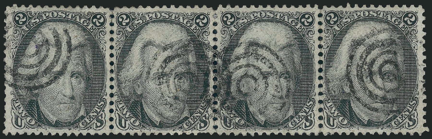 Costs of US Stamps Scott 73 - 1861 2c Jackson. Robert Siegel Auction Galleries, Sep 2009, Sale 976, Lot 1360