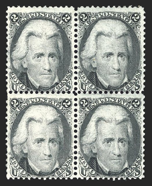 US Stamp Values Scott Cat. 73: 1861 2c Jackson. Spink Shreves Galleries, Mar 2013, Sale 142, Lot 170