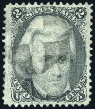Price of US Stamps Scott Catalogue 73 - 1861 2c Jackson. Harmer-Schau Auction Galleries, Aug 2011, Sale 90, Lot 1201