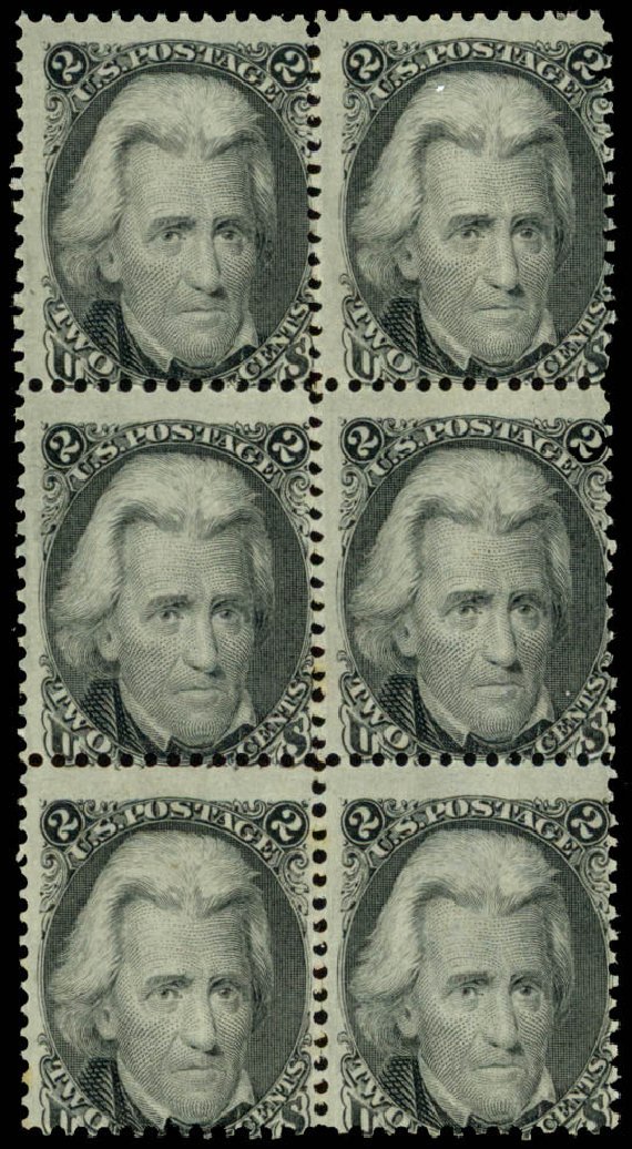Value of US Stamps Scott Catalogue #73 - 1861 2c Jackson. Daniel Kelleher Auctions, Mar 2013, Sale 635, Lot 281