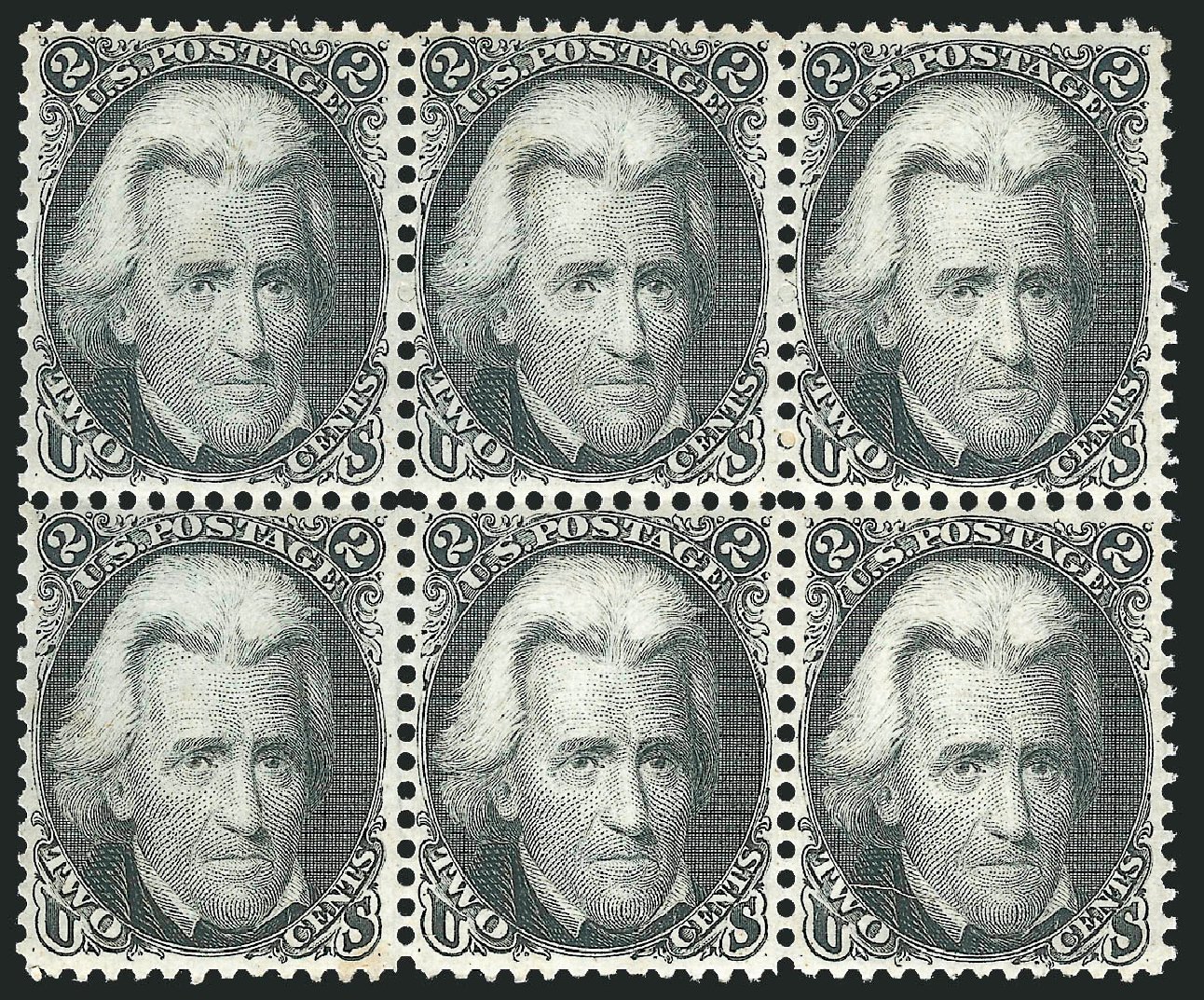 US Stamps Prices Scott Catalog # 73 - 2c 1861 Jackson. Robert Siegel Auction Galleries, Feb 2015, Sale 1092, Lot 1061