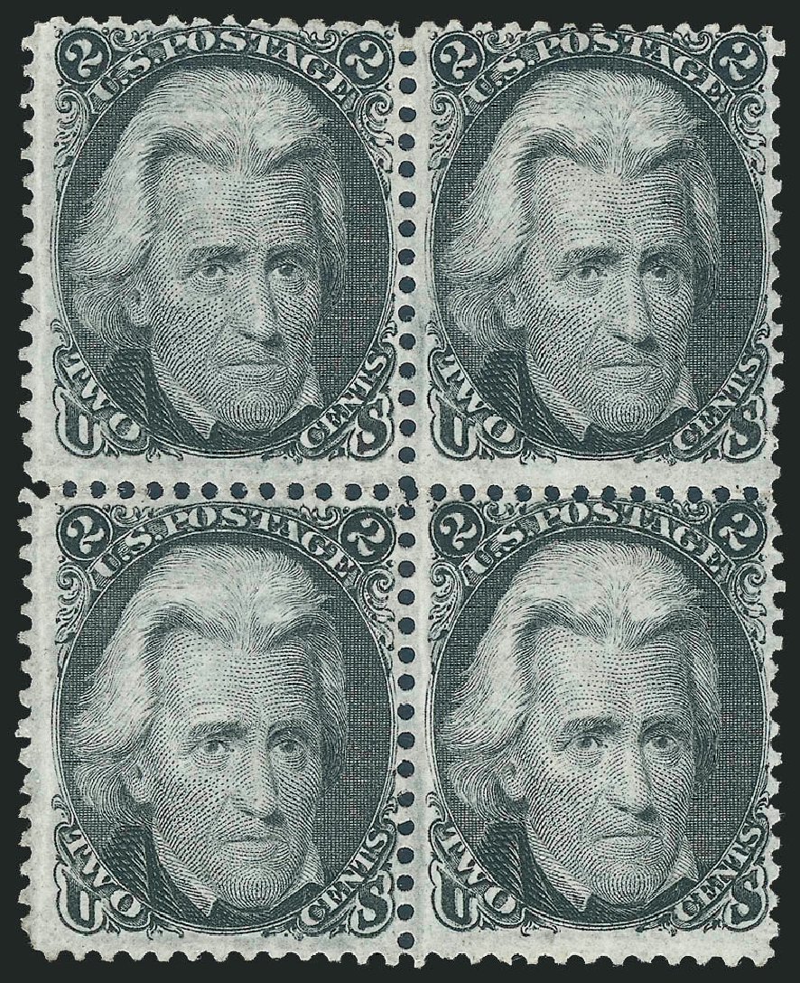 US Stamp Prices Scott Catalogue 73: 1861 2c Jackson. Robert Siegel Auction Galleries, Oct 2010, Sale 997, Lot 5361