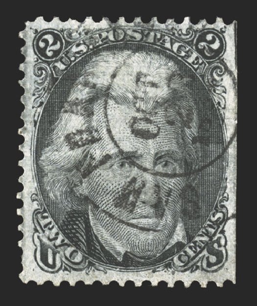 US Stamps Price Scott Cat. 73: 1861 2c Jackson. Spink Shreves Galleries, Jul 2012, Sale 140, Lot 121