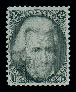 Prices of US Stamp Scott Cat. #73 - 2c 1861 Jackson. Matthew Bennett International, Oct 2007, Sale 320, Lot 404