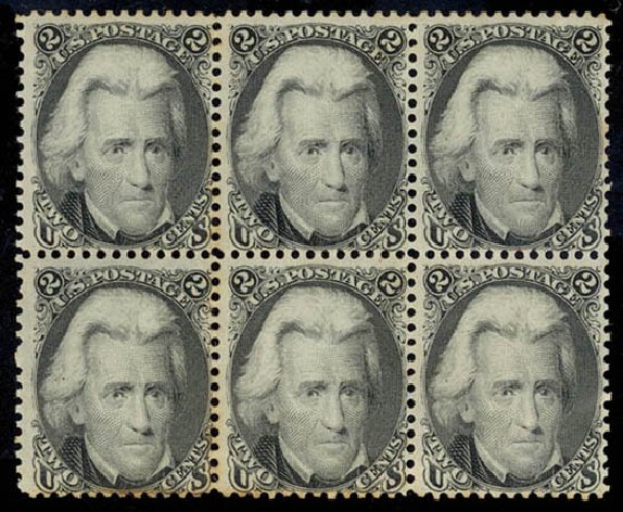 US Stamp Values Scott #73 - 2c 1861 Jackson. Daniel Kelleher Auctions, Jul 2011, Sale 625, Lot 714
