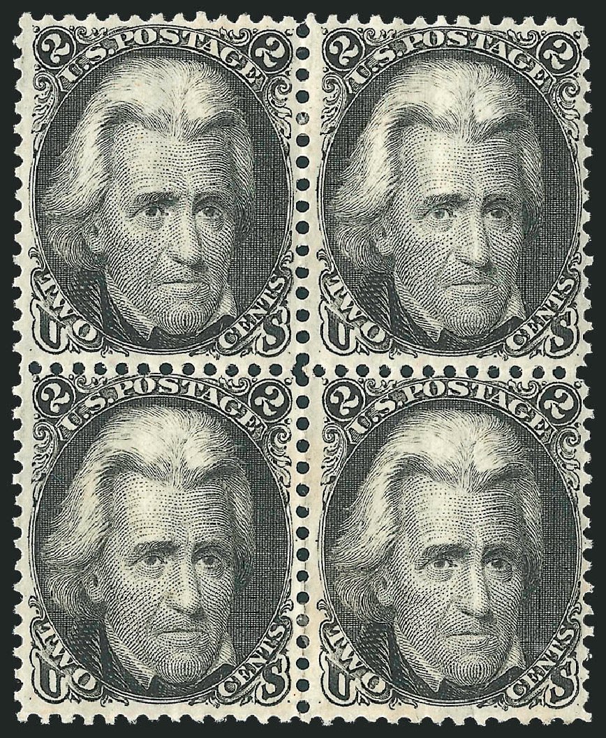 Values of US Stamps Scott #73 - 1861 2c Jackson. Robert Siegel Auction Galleries, Mar 2012, Sale 1021, Lot 224