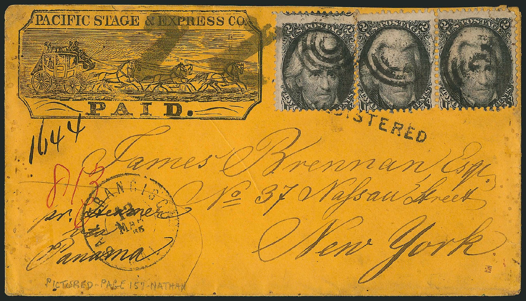 Prices of US Stamps Scott #73 - 2c 1861 Jackson. Robert Siegel Auction Galleries, Jun 2012, Sale 1025, Lot 114