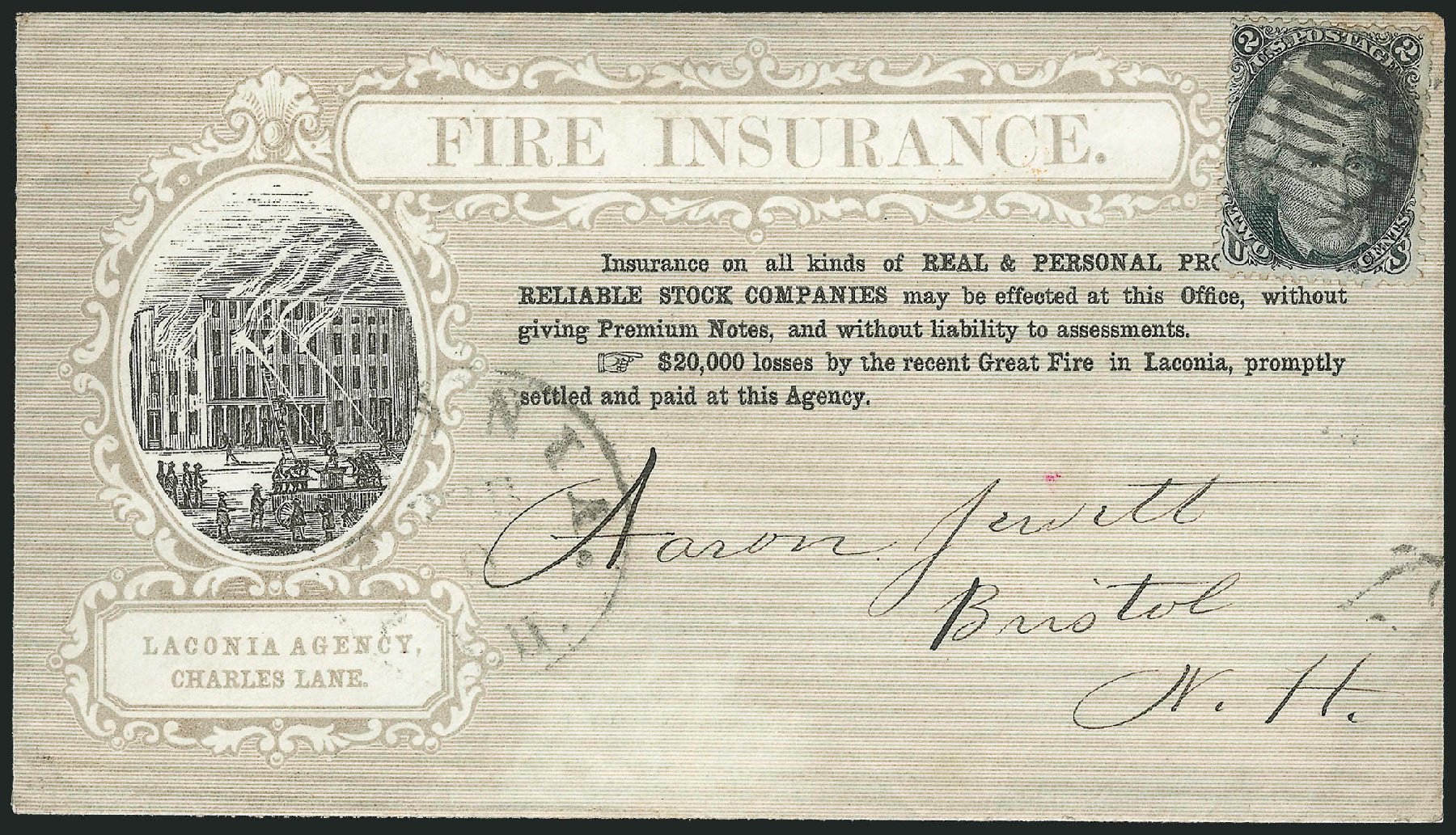 Value of US Stamp Scott Cat. # 73: 1861 2c Jackson. Robert Siegel Auction Galleries, Nov 2012, Sale 1034, Lot 84
