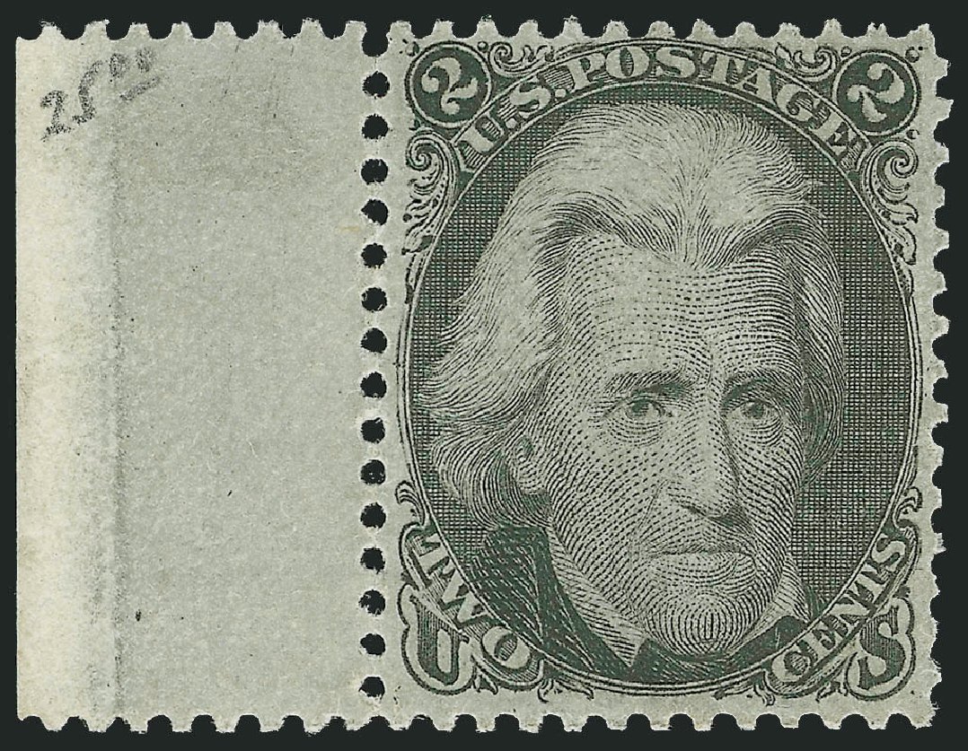 US Stamp Prices Scott #73 - 2c 1861 Jackson. Robert Siegel Auction Galleries, Oct 2008, Sale 963, Lot 524