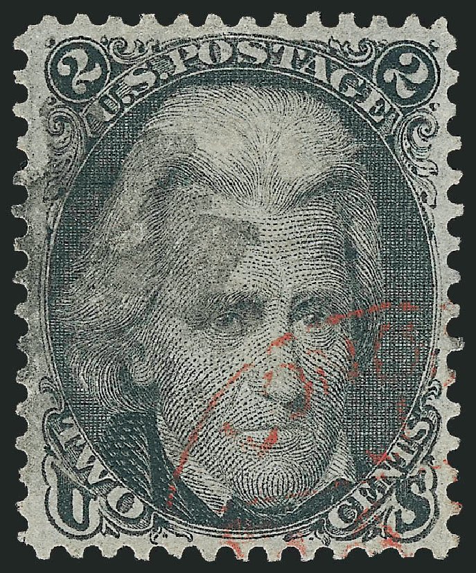 US Stamps Values Scott Catalog # 73: 2c 1861 Jackson. Robert Siegel Auction Galleries, Oct 2008, Sale 963, Lot 534
