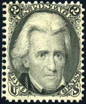 Values of US Stamp Scott Catalogue #73: 2c 1861 Jackson. Harmer-Schau Auction Galleries, Mar 2011, Sale 89, Lot 125